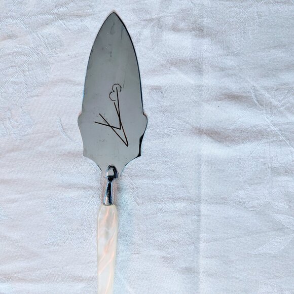 Lot of 6 VTG German MCM Dessert Bakelite Set Pyraline Cake Lifter Cake Forks - Picture 7 of 10